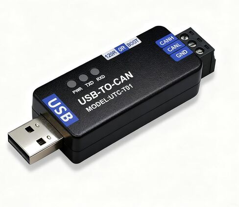 USB to CAN Bus Converter with Preloaded PCAN Firmware - Ideal for Automotive & Industrial Robotics Applications in Kuwait