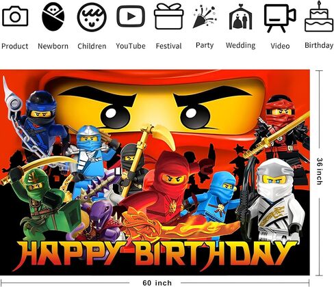 r-z عيد ميلاد سعيد خلفية الكرتون حفلة عيد ميلاد لوازم خلفية kawaii للبنين بنات، عيد ميلاد سعيد راية خلفية لزينة حفلات الأطفال (5x3ft) in Kuwait