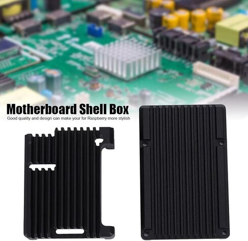 Aluminium Alloy Stylish Motherboard Cover Box for 3 Model B 2b/3b Passive Cooling Architecture, Durable Box/Cover for Computer Enthusiasts in Kuwait