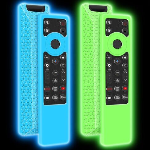 حافظة غطاء سيليكون لجهاز التحكم عن بعد TCL RC923A FMB1 / RC813A FMB1، أغطية حماية مضادة للانزلاق ومضادة للصدمات وحامل أكمام الجلد متوافق مع ملحقات التحكم عن بعد للتلفزيون TCL 2025 QM6K QM7K - أسود in Kuwait
