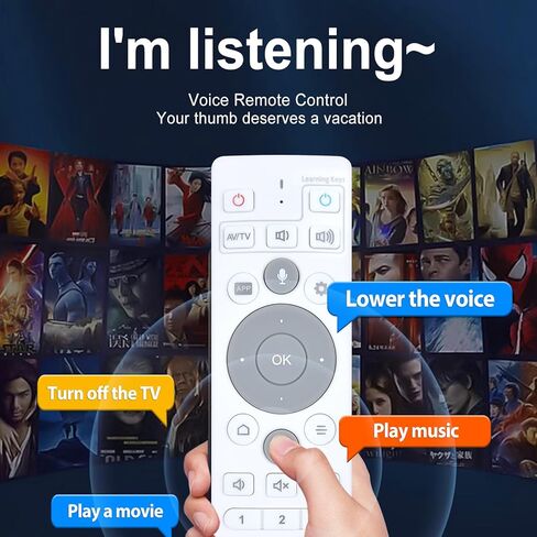 New Replacement Remote Control for Ubox TV Set-Top Box Remote Control with Voice Function, Compatible with Ubox10 Ubox11 Ubox12 UB11 UB10 UB12 in Kuwait