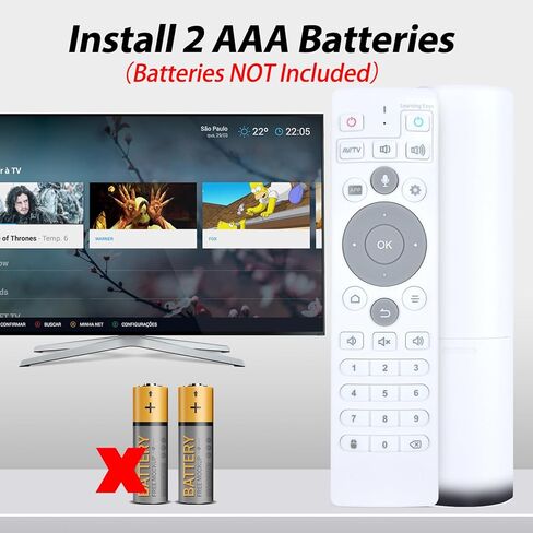New Replacement Remote Control for Ubox TV Set-Top Box Remote Control with Voice Function, Compatible with Ubox10 Ubox11 Ubox12 UB11 UB10 UB12 in Kuwait