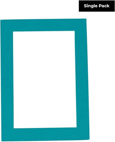 Poster Palooza 22x28 Mat Bevel Cut for 19x25 Photos - Acid Free Teal Blue Precut Matboard - For Pictures, Photos, Framing - 4-ply Thickness in Kuwait