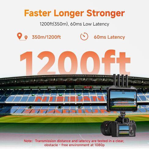 Accsoon CineView M7H Pro 4K60 Wireless Video HDMI Transmitter Receiver&Camera Monitor 7inch, 1200FT 60ms Latency with Camera Control 3D Luts, 4 Devices Monitoring, Pair CineView Master 4K/SE 4K/HE/SE in Saudi Arabia