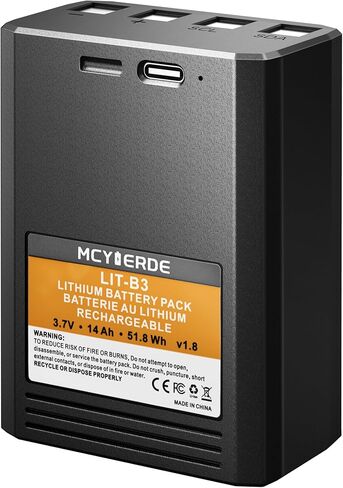 14000mAh Rechargeable Lithium Battery Compatible with Vosker V300 and VKX Mobile Security Cameras Long-Lasting Power, Fast Charging and Weather Resistant Design in Kuwait