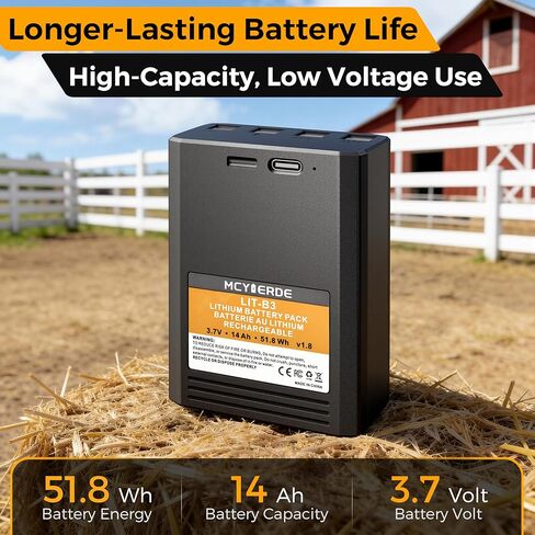 14000mAh Rechargeable Lithium Battery Compatible with Vosker V300 and VKX Mobile Security Cameras Long-Lasting Power, Fast Charging and Weather Resistant Design in Kuwait