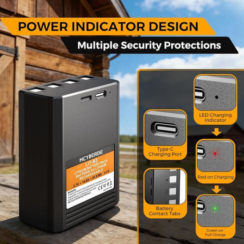 14000mAh Rechargeable Lithium Battery Compatible with Vosker V300 and VKX Mobile Security Cameras Long-Lasting Power, Fast Charging and Weather Resistant Design in Kuwait
