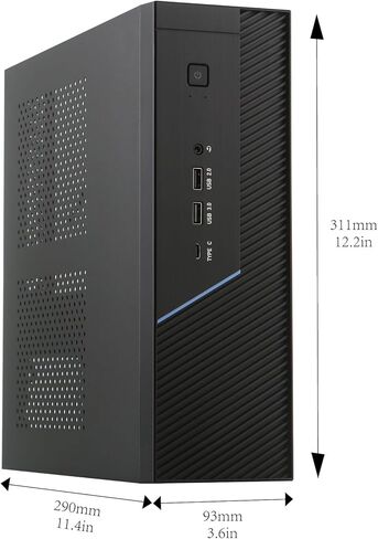 Goodisory UX07 MATX Desktop Computer Chassis with Space-Saving Design, SGCC Material, Support for Flex PSU and Low-Profile Graphic Cards in Kuwait