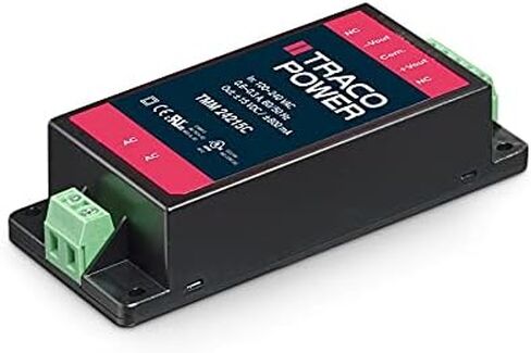 TMM 24112C، مصدر طاقة متوسط ​​AC/DC، 24 وات 12VDC 2A، مغلف، حامل الهيكل in Kuwait