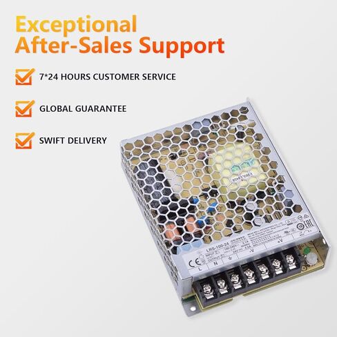SBJ LRS-100-24 108W 24V 4.5A Industrial Switching Power Supply - 90% High Efficiency for Optimal Cost Savings, -30°C to +70°C Operating Temperature, UL/TUV Certified in Kuwait