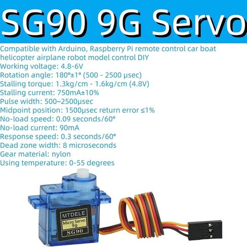 5 قطعة SG90 9g محرك معزز + PCA9685 IIC 12 بت 16 قناة PWM وحدة تحكم المحرك المؤازر عدة in Kuwait