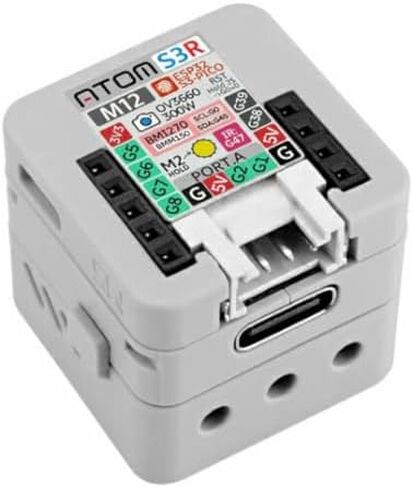 طقم كاميرا M5Stack AtomS3R M12، ESP32-S3، 3 ميجابكسل OV3660، واي فاي، فلاش 8 ميجابايت، 8 ميجابايت PSRAM، USB OTG، موديل C126-M12 in Kuwait