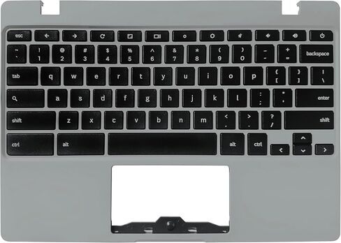 غطاء علوي لجهاز الكمبيوتر المحمول Palmrest مع مجموعة لوحة المفاتيح الأمريكية البديلة لجهاز Samsung Chromebook 4 XE310XBA XE310XBA-K02 BA98-02175A - رمادي in Kuwait