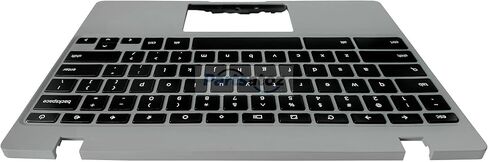 غطاء علوي لجهاز الكمبيوتر المحمول Palmrest مع مجموعة لوحة المفاتيح الأمريكية البديلة لجهاز Samsung Chromebook 4 XE310XBA XE310XBA-K02 BA98-02175A - رمادي in Kuwait