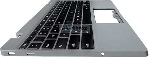غطاء علوي لجهاز الكمبيوتر المحمول Palmrest مع مجموعة لوحة المفاتيح الأمريكية البديلة لجهاز Samsung Chromebook 4 XE310XBA XE310XBA-K02 BA98-02175A - رمادي in Kuwait