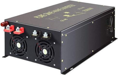 WZRELB 8000W 12V AC إلى 120V DC عاكس الطاقة الشمسية لموجة جيبية نقية - RV، التخييم، النظام الشمسي in Kuwait