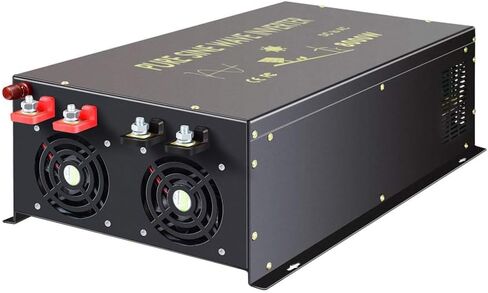 WZRELB 8000W 12V AC إلى 120V DC عاكس الطاقة الشمسية لموجة جيبية نقية - RV، التخييم، النظام الشمسي in Kuwait