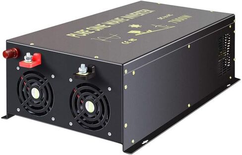WZRELB 8000W 12V AC إلى 120V DC عاكس الطاقة الشمسية لموجة جيبية نقية - RV، التخييم، النظام الشمسي in Kuwait