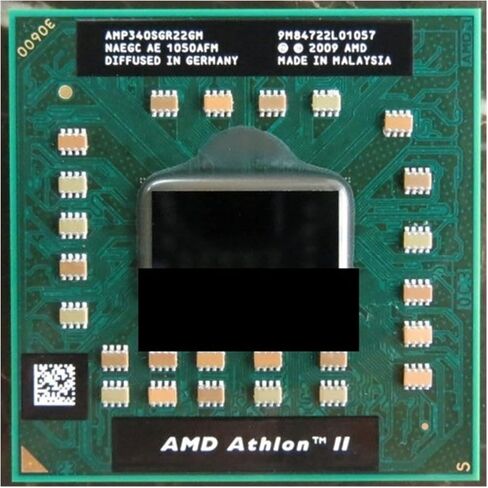 Laptop CPU Processor A A II Dual-Core P340 P 340 Mobile (1M Cache 2. GHz) AMP340SGR22GM Socket S1/S1g CPU in Kuwait