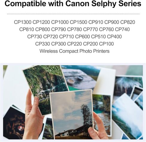 متوافق مع حبر وورق Canon Selphy CP1500 CP1300، 4x6 بوصة KP-108IN KP108 لـ Selphy CP1500 CP1300 CP1200 CP1000 CP910 CP900 CP810، 100 مم × 148 مم (3 حبر + 108 ورقة صور) in Kuwait