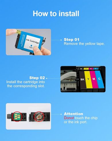 استبدال خرطوشة الحبر المعاد تصنيعها لخراطيش الحبر Epson 812XL كومبو حزمة عالية الإنتاجية للطابعة Workforce Pro WF-7840 WF-7820 WF-7310 EC-C7000 أحدث شريحة (5 عبوات) in Kuwait