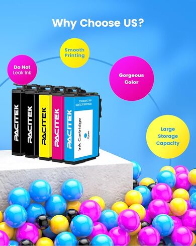استبدال خرطوشة الحبر المعاد تصنيعها لخراطيش الحبر Epson 812XL كومبو حزمة عالية الإنتاجية للطابعة Workforce Pro WF-7840 WF-7820 WF-7310 EC-C7000 أحدث شريحة (5 عبوات) in Kuwait