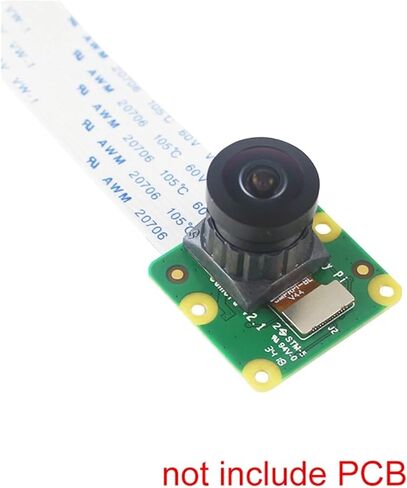 HD 8MP Pi Camera Module 160° FOV IMX219 Sensor for 4B 3B+ 3 V2 3280x2464 Resolution in Kuwait