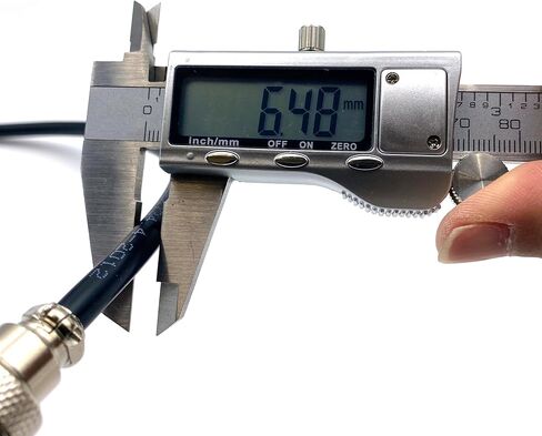 6.56 قدم GX16 8 دبوس كابل أنثى مزدوج، GX16 8 دبابيس أنثى إلى أنثى رأس الطيران سلك موصل كهربائي لوحة جبل محول معدني دائري للسفن 5A 125V 22AWG (2 متر) in Kuwait