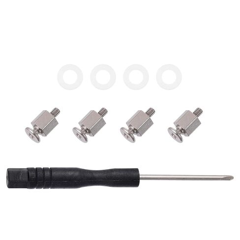 PRETYZOOM M.2 SSD Mounting Screw Kit for Nvme Drives, Stainless Steel Motherboard Standoff Screws, Computer Hardware Accessory Compatible with Asus Motherboards, PC Assembly and Repair in Kuwait