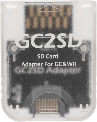 محول بطاقة الذاكرة GC2SD، التوصيل والتشغيل لوحدة التحكم في الألعاب المحمولة قارئ بطاقات التخزين الصغيرة لـ Swiss، Xeno، GCloader Lite، دعم pcioboot، سعة قصوى 512 جيجابايت in Kuwait
