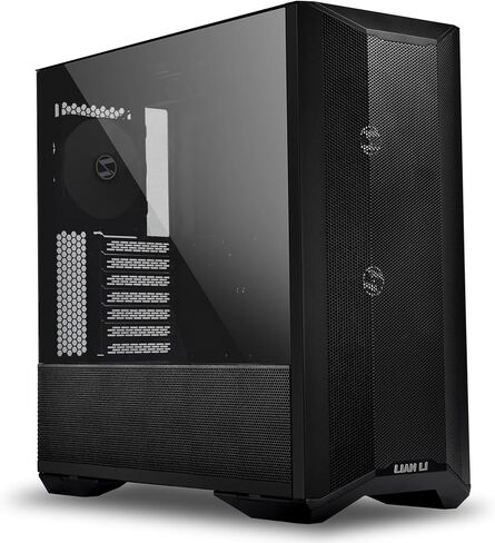 حافظة Lian Li LANCOOL II MESH C Performance E-ATX Mid Tower مع زجاج مقسى 4 مم ومراوح PWM أمامية 2 × 140 مم ومروحة خلفية 1 × 120 - أسود (LAN2MPX) in Kuwait