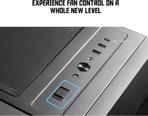 حافظة Lian Li LANCOOL II MESH C Performance E-ATX Mid Tower مع زجاج مقسى 4 مم ومراوح PWM أمامية 2 × 140 مم ومروحة خلفية 1 × 120 - أسود (LAN2MPX) in Kuwait