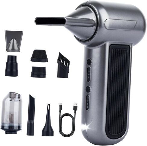 Air Duster Handheld Vacuum Cleaner Electric Air Duster Dust Blower Mini Air Blower with Build and Strong Suction for Multiple, 2000mAh in Kuwait