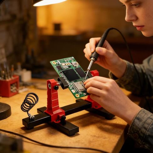 Pc Motherboard Holder | Adjustable Mobile Phone Repair Fixed Tool,Professional Circuit Board Repair Fixture | for Ic Repairing Men Women Home Wire Welding in Kuwait