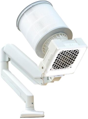 Desktop Vacuum Cleaner 360° Adjustable Desktop Nail Dust Collector with LED Light, for Nail Art & Dental Lab (1 Filter Element) in Kuwait