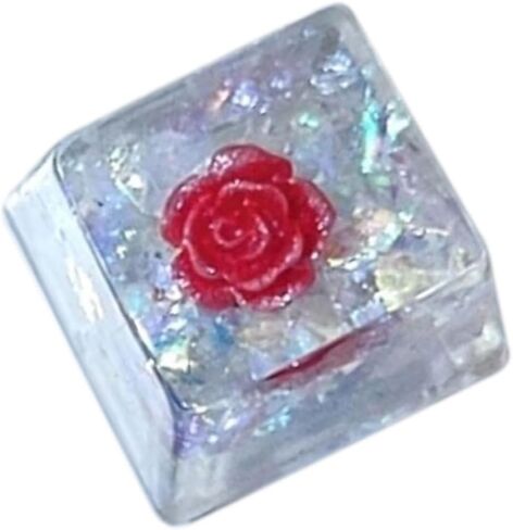 الراتنج الأزهار Keycap OEM ارتفاع ارتفاع شفاف الايبوكسي زهرة Keycap لاستبدال Keycap لوحة المفاتيح الميكانيكية in Kuwait