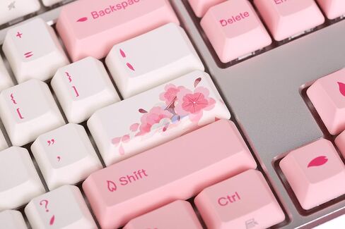 Varmilo Sword 2-87 Sakura R2 White LED TKL Dye Sub PBT Aluminum Mechanical Keyboard (Varmilo EC Daisy V2) in Kuwait