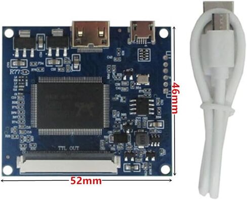6.5 Inch 800×480 Portable DIY LCD Display Screen with Mini-HDMI Driver Board – Ideal for Computer Extended Monitor, Raspberry/Orange Pi, Gaming Consoles, Microscopes & More in Kuwait