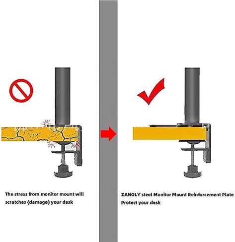 Monitor Mount Reinforcement Plate Stand Fragile Tabletop Protect Perfect for Offices, Home, School Use Sturdy Stand in Kuwait