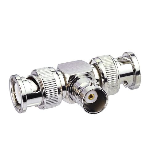 Eighwood 2pcs BNC Tee Adapter BNC Female to Dual Male 3 Way Video Splitter Connector for CCTV Cameras in Kuwait