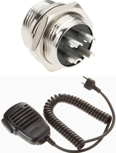 4Pcs Male CB Radio HAM Systems 4-Pin Microphone Plug Connectors Mic Replacement Adapter Compatible with Cobra Midland in Kuwait