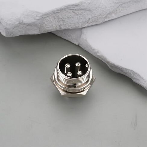 4Pcs Male CB Radio HAM Systems 4-Pin Microphone Plug Connectors Mic Replacement Adapter Compatible with Cobra Midland in Kuwait