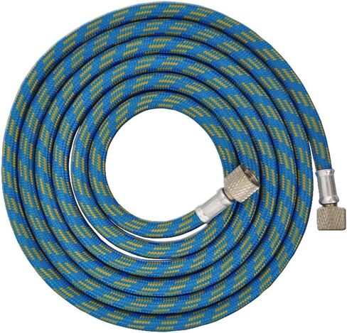 HUBEST 6ft Braided Airbrush Air Hose with 1/8 Inch to 1/4 Inch Adapter - Nylon Braided Air Line Compatible with Iwata, Master, Devilbiss Airbrush Compressors - Kink-Free Standard Fitting in Saudi Arabia