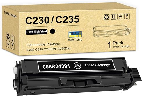 خرطوشة حبر ليزر C230/C235 عالية الإنتاجية (عبوة واحدة، أسود) بديلة لطابعة Xerox C230 C230/DNI C235 C235/DNI - 006R04391 in Kuwait