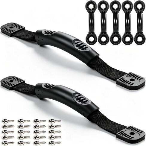 2pcs قوارب الزوارق الزورق ، مقابض كاياك على جانب القوارب ، مقابض بارك بارك - 5pcs بوس براغي 10 أجهزة كمبيوتر للقوارب قوارب زوارق زخرفة مجموعة in Kuwait