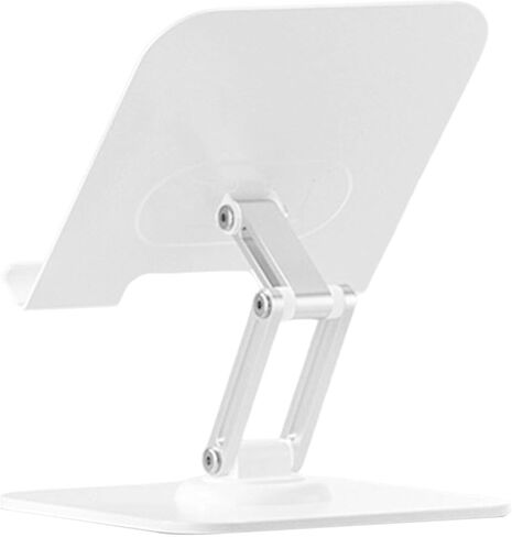 Yunseity Foldable Tablet Stand, 360 Degree Rotating Adjustable Aluminum Alloy Desktop Phone Tablet Holder with Anti Slip Silicone Pads, for Pad Pro 12.9 11 Air Tab Home Kitchen (Black) in Kuwait