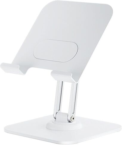 SUNGOOYUE Foldable Tablet Stand, 360 Degree Rotating Adjustable Aluminum Alloy Desktop Phone Holder with Anti Slip Silicone Pads, for Pro 12.9in 11in Air Tab Home Kitchen (Black) in Saudi Arabia