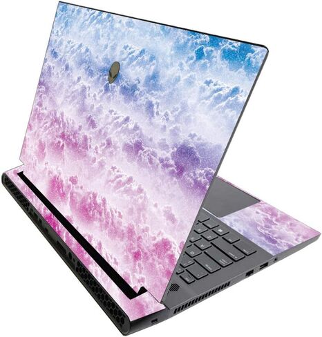 غلاف MightySkins اللامع لجهاز Alienware M17 R3 (2020) وM17 R4 (2021) - Candy Clouds | لمسة نهائية لامعة متينة شديدة اللمعان | سهل التطبيق وتغيير النمط | صنع في الولايات المتحدة الأمريكية in Kuwait