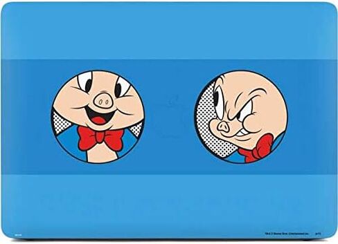 Skinit Decal Laptop Skin Compatible with MacBook Air 13in (2020) - Officially Licensed Warner Bros Porky Pig Two Circles Design in Kuwait