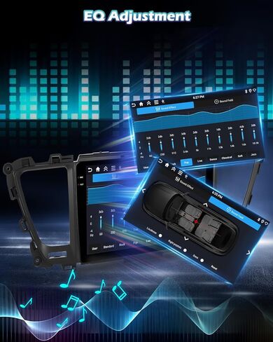 ستيريو سيارة 4G+128G لسيارة Kia Carnival Sedona 2014 2015 2016 2017 2018 2019 مع Carplay اللاسلكي وAndroid Auto - راديو بشاشة لمس 9 بوصة Android 15 مع EQ/5G WiFi/GPS/SWC، كاميرا الرؤية الخلفية AHD in Kuwait